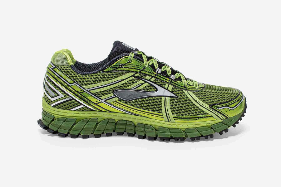 Tenis Corrida Trilha Brooks Adrenaline ASR 12 Masculino Brasil - Verdes/Pretas 2654913-PK